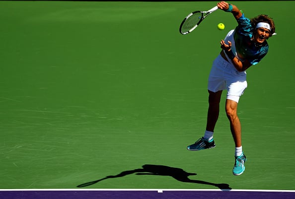 Zverev's game translates to any surface, including hard court. | Photo: Getty Images