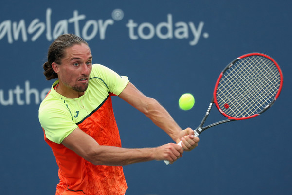 Dolgopolov in action at the Western and Southern Open (Photo: Rob Carr/Getty Images North America)