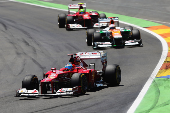 Fernando Alonso durante el Gran Premio de Europa. Fuente: Sutton Images
