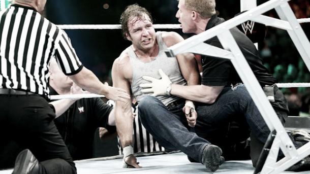 Ambrose was forced to the back. Photo- fansided.com
