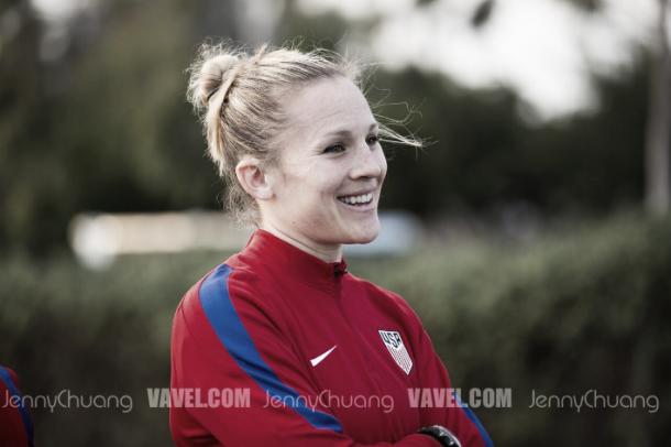 Amy Rodriguez is back with the USWNT | Source: Jenny Chuang - VAVEL USA