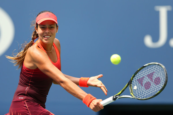 Ana Ivanovic tracks down a backhand at the 2015 US Open in New York/Getty Images
