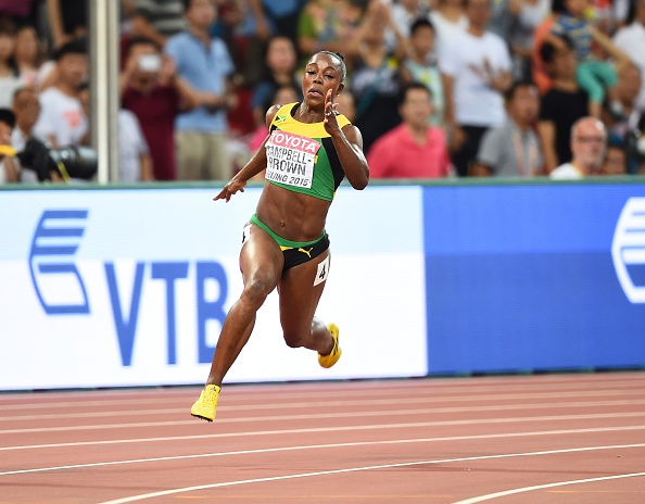 Veronica Campbell-Brown at the World Championships last season (Getty/Anadolu Agency)