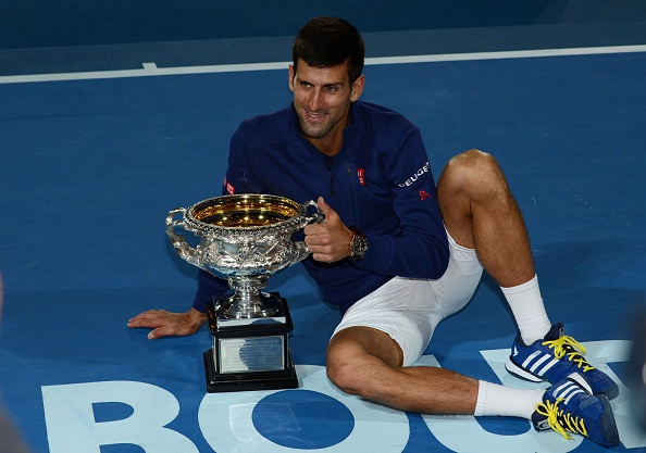 Djokovic claimed a record-tying sixth Australian Open title by defeating Andy Murray. Credit: Anadolu Agency/Getty Images