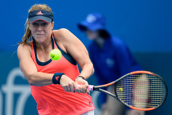 Anastasia Pavlyuchenkova in action at the Sydney International | Photo: Brett Hemmings/Getty Images AsiaPac