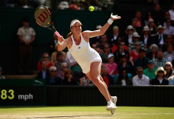 Anastasia Pavlyuchenkova returns a serve at the Wimbledon Championships last year | Photo: Adam Pretty/Getty Images Europe