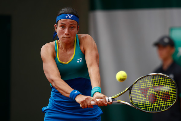 Anastasija Sevastova hits a backhand | Photo: Adam Pretty/Getty Images Europe