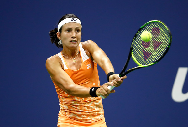 Anastasija Sevastova during the biggest match of her career at the US Open | Photo: Julian Finney/Getty Images North America