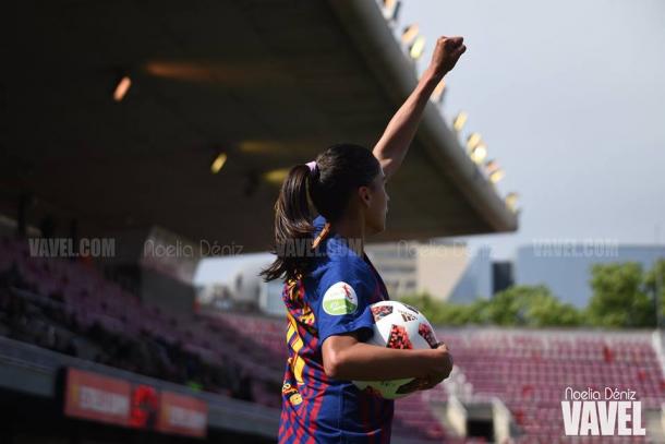 Andressa Alves, jugadora del FC Barcelona. FOTO: Noelia Déniz