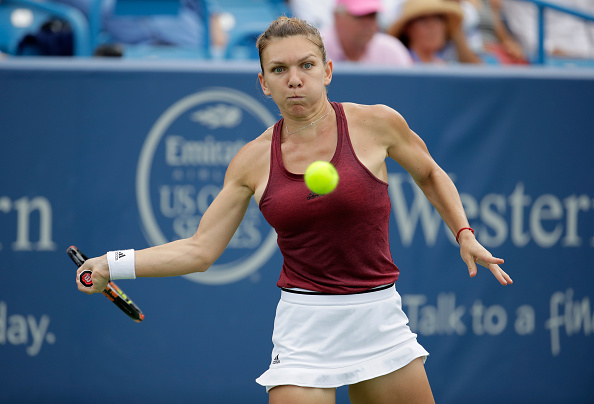 Simona Halep at the Western and Southern Open last week (Getty/Andy Lyons)
