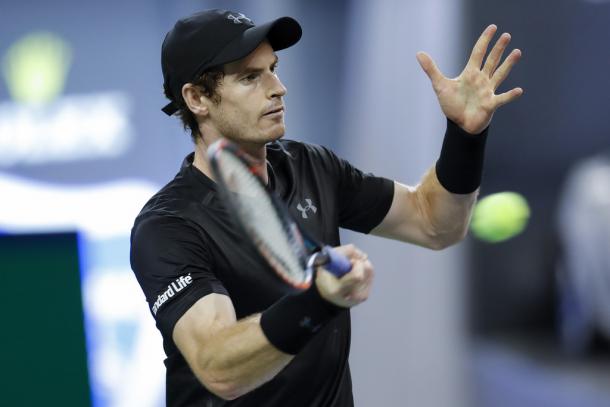 Murray in action during the match (Photo by Lintao Zhang/Getty Images)