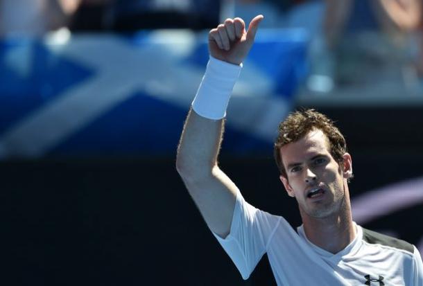 Andy Murray following his first round win against Alexander Zverev (Via Getty)
