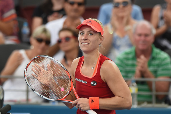 Angelique Kerber celebrates her victory over Pavlyuchenkova in 2016 at the Brisbane International | Photo: Matt Roberts/Getty Images AsiaPac