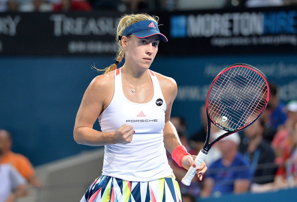 Angelique Kerber in her first match of 2017 | Photo: Bradley Kanaris/Getty Images AsiaPac