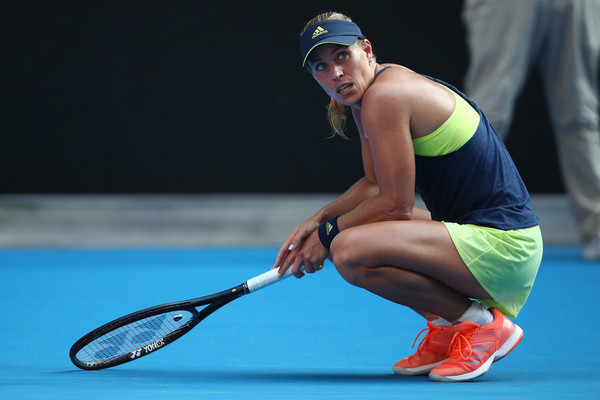 Angelique Kerber was visibly physically-drained at the end of the encounter | Photo: Clive Brunskill/Getty Images AsiaPac