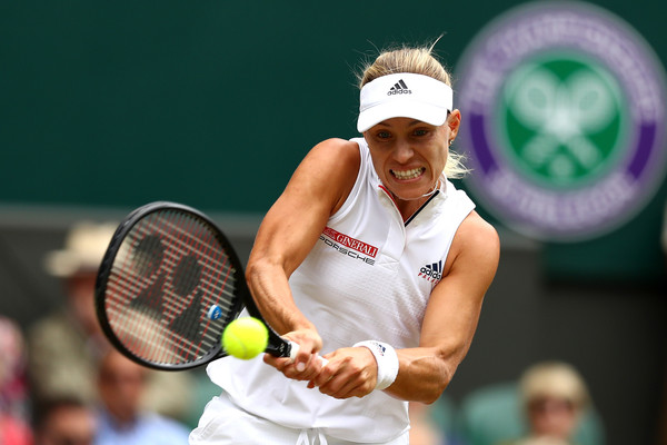 Angelique Kerber stood firm and ultimately closed out the win | Photo: Michael Steele/Getty Images Europe