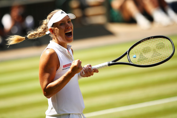 Angelique Kerber celebrates reaching the final | Photo: Clive Brunskill/Getty Images Europe