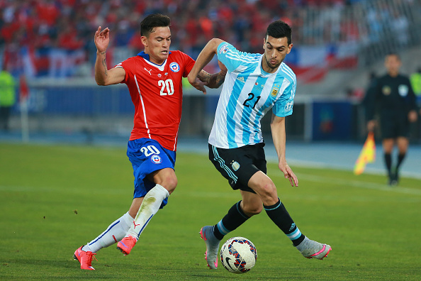 Aranguiz in Copa America 2015 action | Photo: Hector Vivas/STR