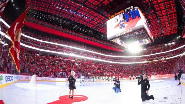 Interior del Little Caesars Arena / NHL.com