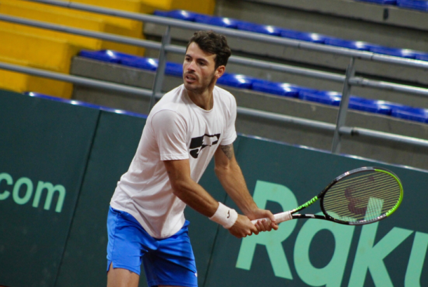 Juan Ignacio Londero, de muy buen Roland Garros en 2019, debuta para el equipo argentino. Imagen: Juan Camilo Pérez. 