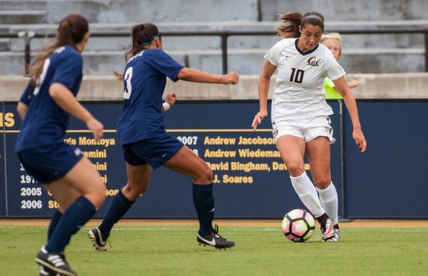 Arielle Ship (right) during her time as a Cal Golden Bear | Source: Dailycal.org