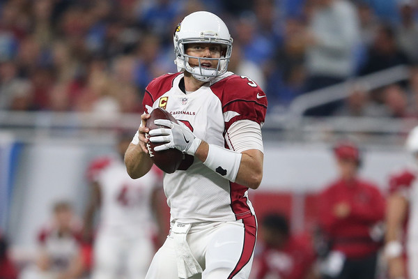 Quarterback Carson Palmer #3 of the Arizona Cardinals drops back to pass in the game against the Detroit Lions. |Source: Leon Halip/Getty Images North America|