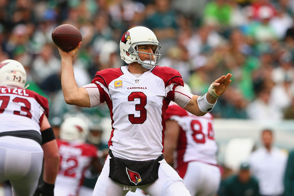 Quarterbak Carson Palmer #3 of the Arizona Cardinals looks to pass againt the Philadelphia Eagles. |Source: Mitchell Leff/Getty Images North America|