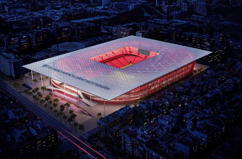 Anteproyecto del nuevo estadio sevillista. Fuente: Arquitectura Viva