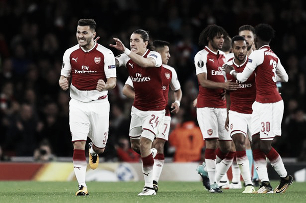 Los jugadores celebran un gol frente al Bournemouth esta temporada | Foto: Getty Images