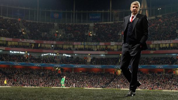 Wenger durante un encuentro de Champions League en Marsella. Foto: Sky Sports