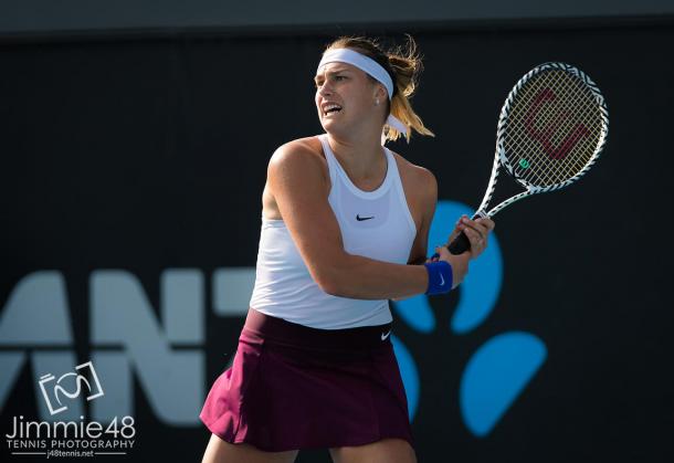 Sabalenka barely avoided a second straight upset against Hsieh/Photo: Jimmie48 photography