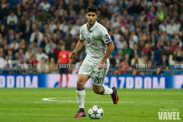Asensio durante el partido frente al Legia | Foto: Daniel Nieto - VAVEL