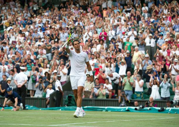 Rafael Nadal following his first round win against John Millman (Getty/Ashley Western)