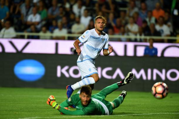 Immobile slots his first past Sportiello | Photo: Pier Marco Tacca/Getty Images