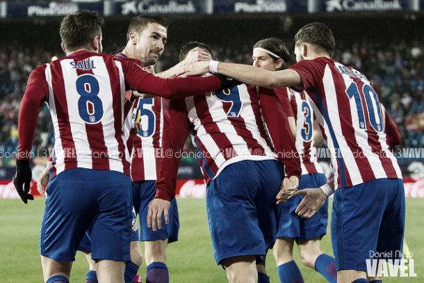 Celebrando un gol de Torres | Foto: Daniel Nieto - VAVEL