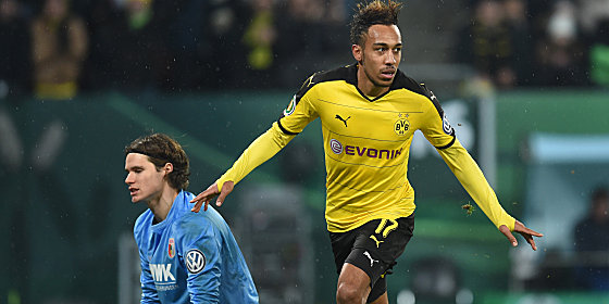 Aubameyang scored for Borussia Dortmund
