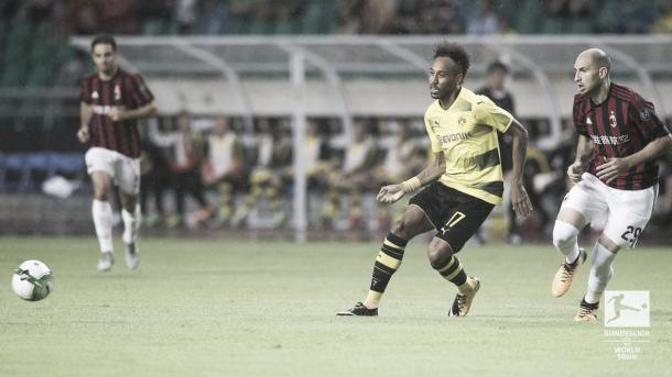 Aubameyang empezo la pretemporada con doblete. Foto: Borussia Dortmund