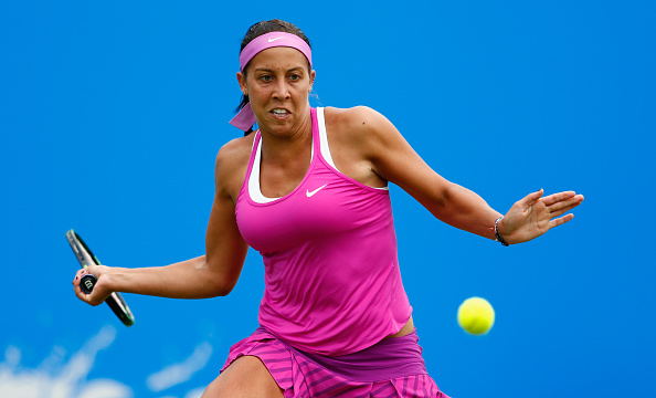 Madison Keys in action against Belinda Bencic during the Aegon International (Photo:Julian Finney/Getty Images)