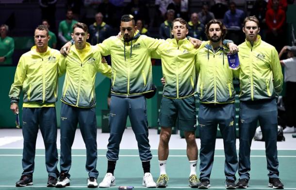 Australia, en su segunda presencia consecutiva en las finales de la Copa Davis. Imagen: Getty Images.