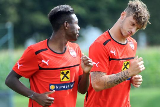 Alaba y Arnautovic en un entrenamiento I www.welt.de