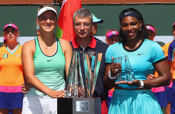 Azarenka and Williams after the final (Getty/Julian Finney)