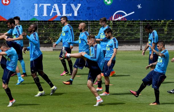 L'Italia in campo questa mattina, twitter @Vivo_Azzurro