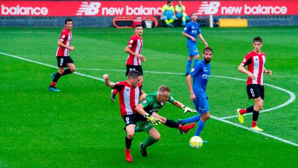 Partido entre el Bilbao Athletic y Calahorra en Lezama | Foto: Web oficial del Athletic Club