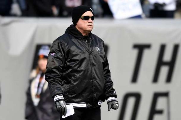 Gilbride looks on during New York's win/Photo; Danielle Parhizkaran/Northjersey.com