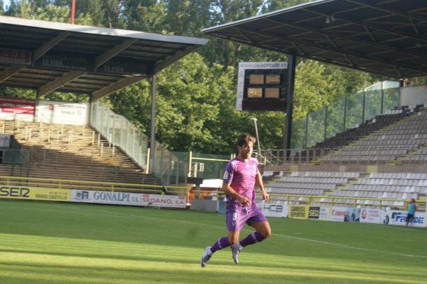 Abdón Prats jugó la segunda parte como delantero centro. | Foto: VAVEL