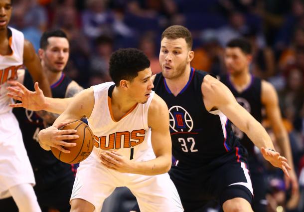 Blake Griffin and the Suns' youth and fast-pace could be a good fit for the once high-flyer. Photo: Mark J. Rebilas/USA-TODAY Sports