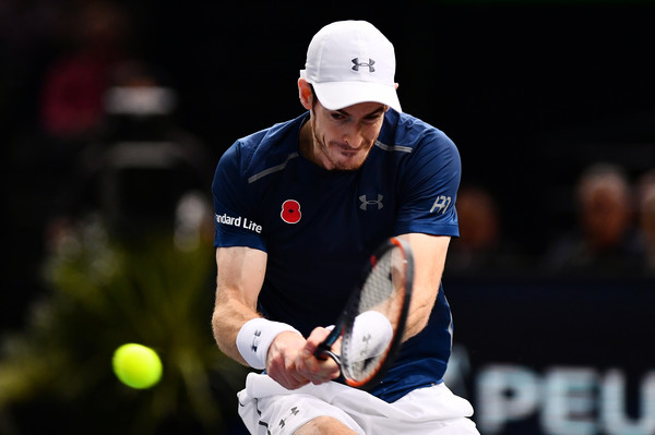 Murray in action during the match (Photo by Dan Mullan/Getty Images)