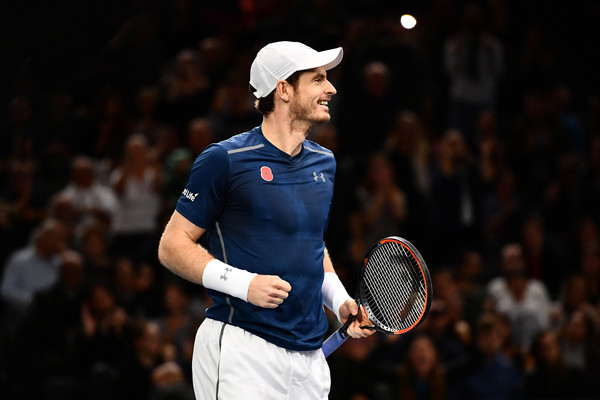 Murray celebrates victory (Photo by Dan Mullan/Getty Images)