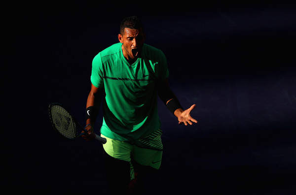 Nick Kyrgios celebrates the victory | Photo: Clive Brunskill/Getty Images North America