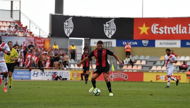 Borja Fernández, el autor del gol, ante el Rayo Vallecano | Foto: CF Reus Deportiu